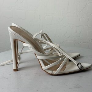 PrettyLittleThing Ivory Strappy Heels